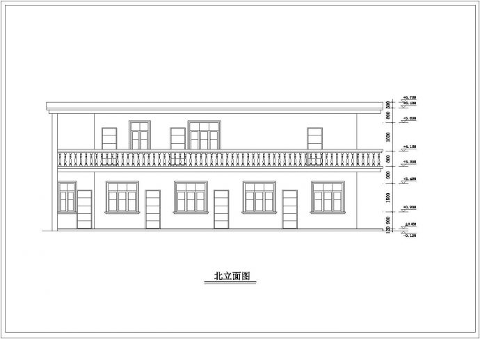 某二层别墅建筑装修设计图（全套）_图1