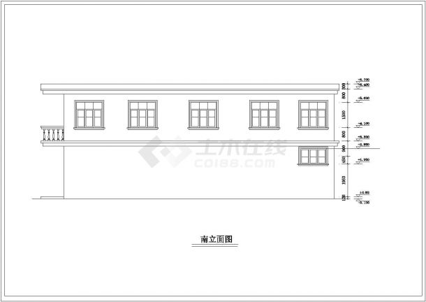 某二层别墅建筑装修设计图（全套）-图二