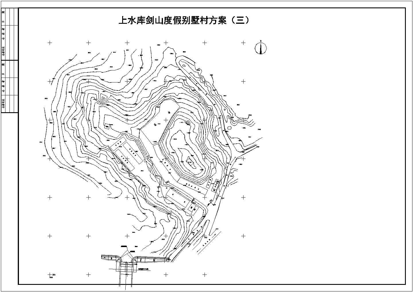 某市度假别墅区建筑规划方案图纸（共2张）