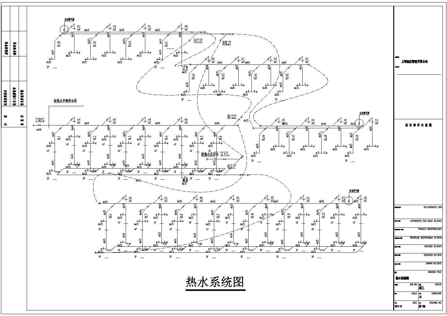 【山东】七层知名连锁宾馆装饰工程电气施工图纸（含水暖）