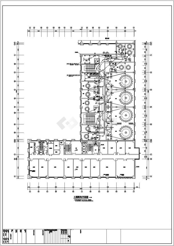 十二层商业综合建筑全套电气施工图纸（地下2层）-图二