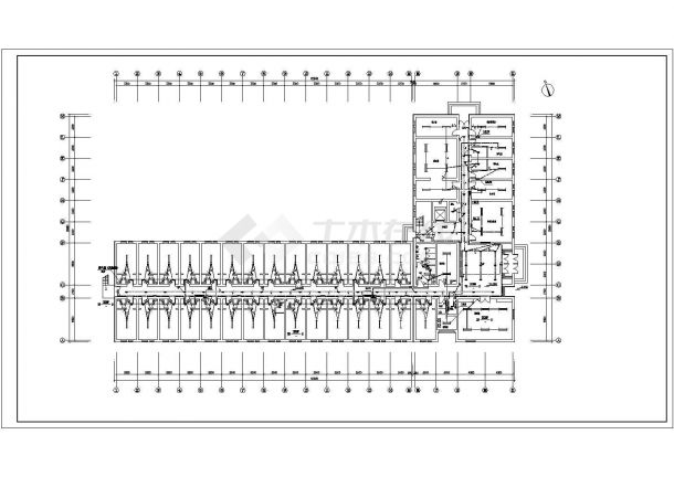 太原某八层车站候车室电气设计图（第三类防雷）-图二