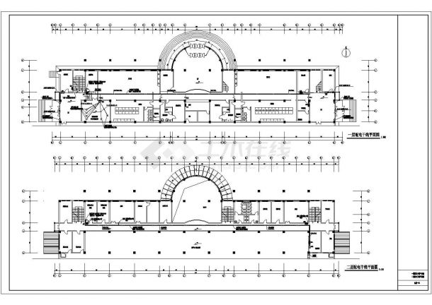 三层大学游泳竞技综合训练馆电气设计施工图纸-图二