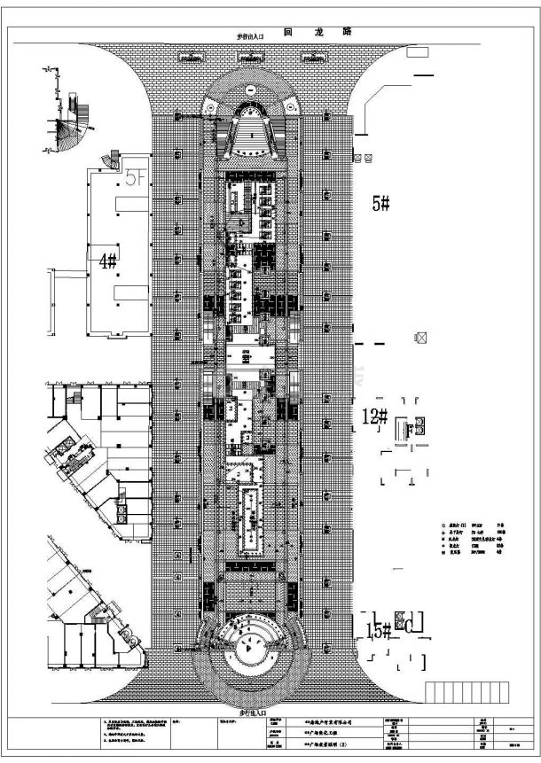 湖南某广场亮化工程电气设计图（三级负荷）-图一