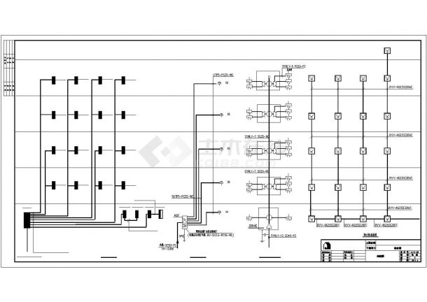 陕西某五层职工宿舍楼电气设计图（二级负荷）-图二