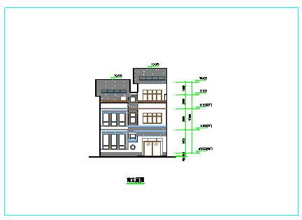某村居最新建筑方案设计cad基础平面图-图二