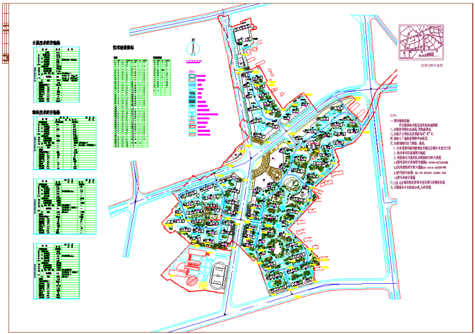 某城市总体规划平面图(含设计说明)_图1