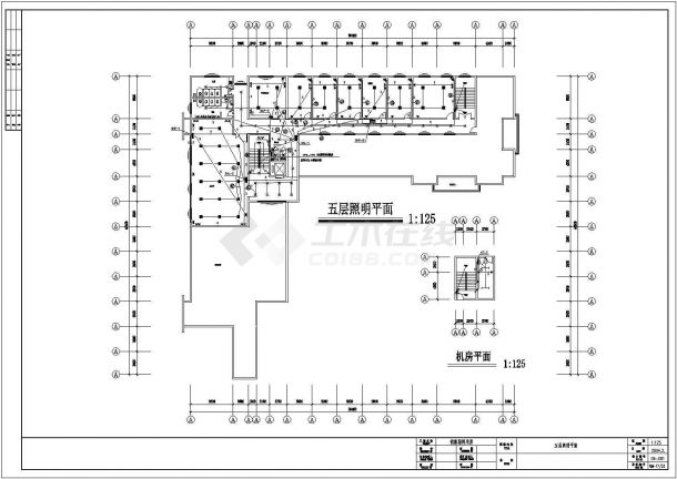 江苏某5925.2平方米五层侦察指挥办公楼电气设计图纸-图二