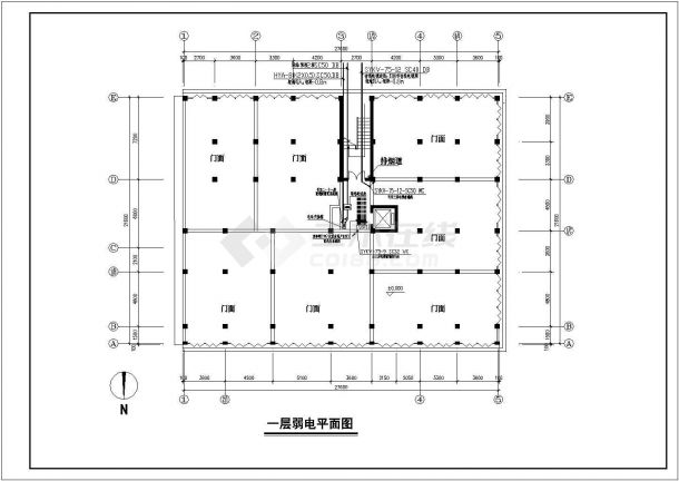 某地上十一层住宅电气设计图纸（二级负荷，第三类防雷）-图二