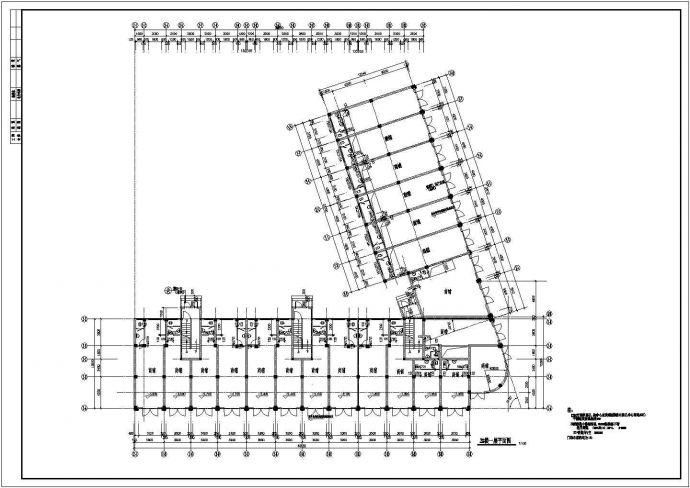 某地金海岸2号住宅楼建筑平面设计图_图1