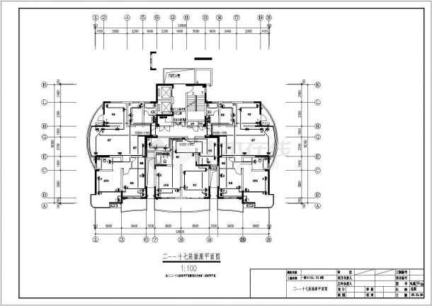 某小区十八层带阁楼住宅楼电气设计图纸（自行车地下室）-图二