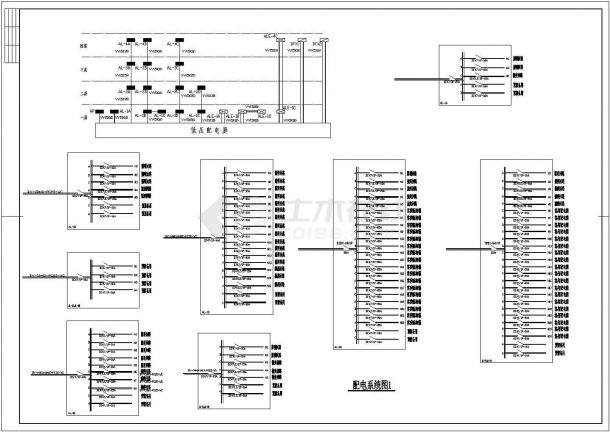 某9779.09平方米四层全框架结构汽车城综合楼电气设计图纸-图二
