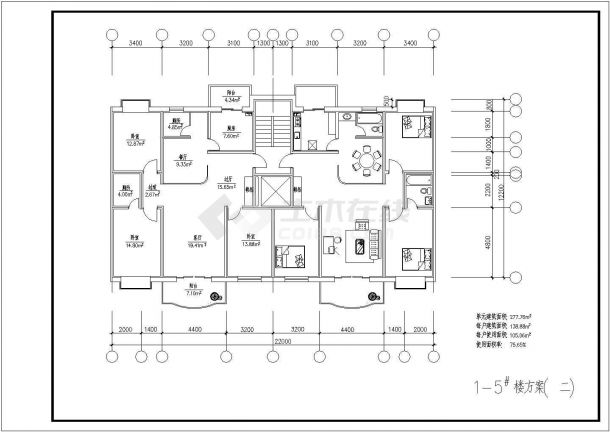 某城市小型住宅建筑设计图纸（共12张）-图二