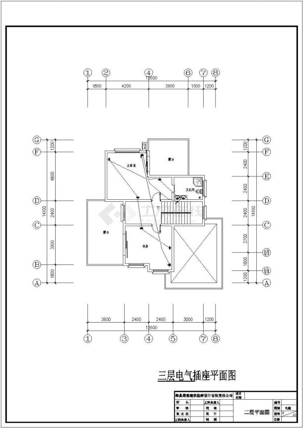 【四川】某三层别墅电气设计施工图（防雷等级三类）-图一
