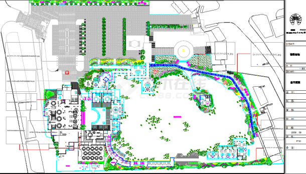 内地某城市高级别墅区景观方案图纸-图一