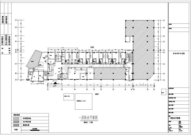 [海南]2900㎡八层快捷酒店给排水设计全套施工图纸-图二