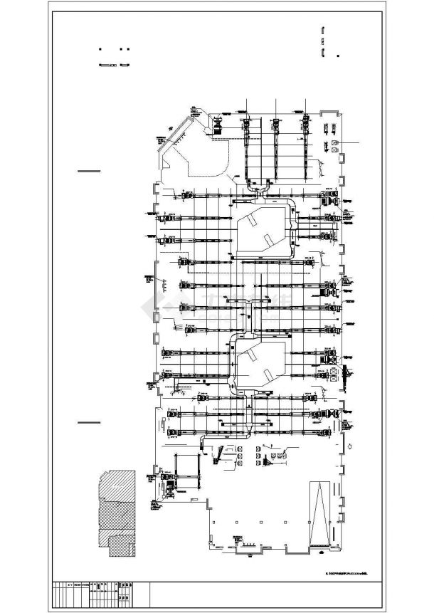 [山东]100000㎡二十四层商业综合广场暖通空调设计全套施工图(详图丰富)-图二