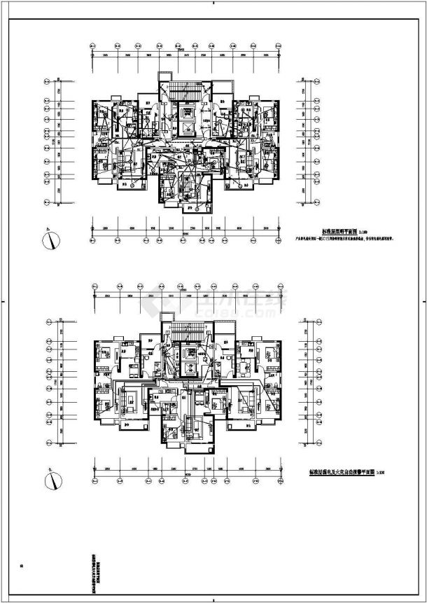 [河南]某9256.97㎡二十六层住宅楼电气施工图（第三类防雷）-图一