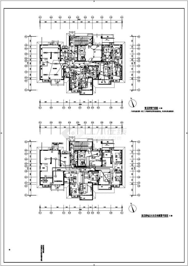 [河南]某9256.97㎡二十六层住宅楼电气施工图（第三类防雷）-图二