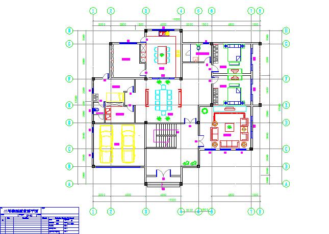 某地小型别墅建筑设计图纸（共2张）_图1