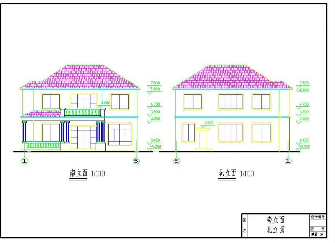 二层别墅全套建筑结构施工图纸（含设计说明）_图1