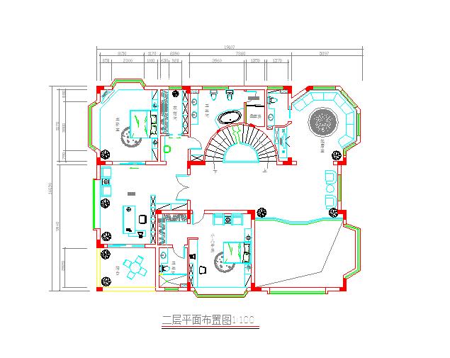 某地小型三层别墅建筑设计图纸（共4张）_图1