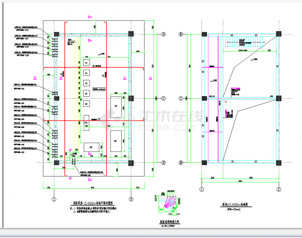 某地乳业厂房结构CAD图纸-图二