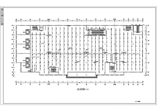 某市11059平方米四层商业综合楼给排水全套施工图纸-图一