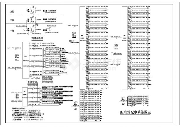 【江苏】20093㎡某四层大型卖场电气设计施工图-图二