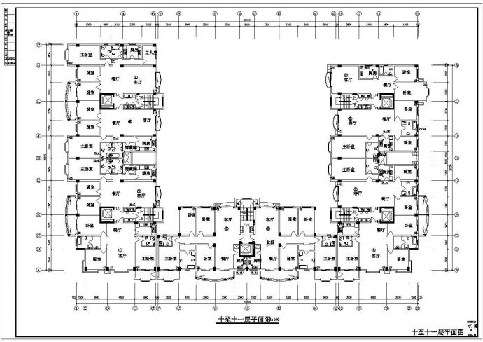 某地十二层综合楼给排水施工设计图_图1