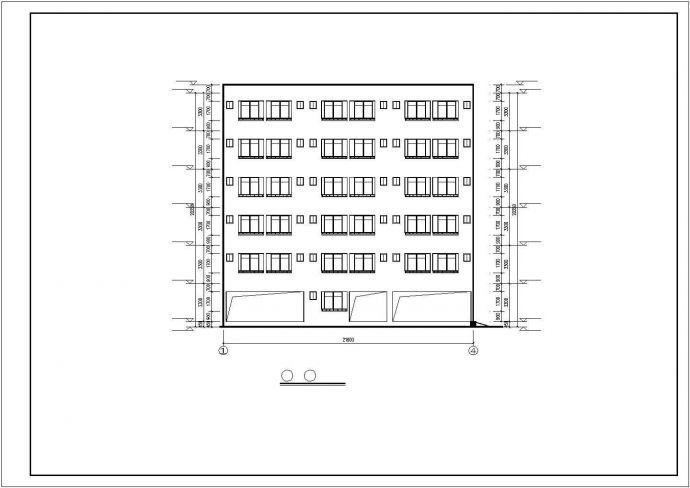 某市六层平屋顶宿舍楼建筑设计施工图纸_图1