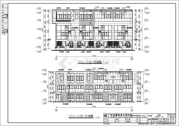 某地商业街万科城建筑设计图纸（共14张）-图一