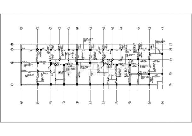 【黄山】某六层框架结构住宅结构设计施工图（独立基础）-图二