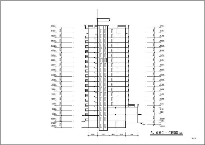 某地小区高层居住建筑施工设计图纸_图1