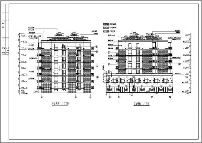 某城市小区住宅楼建筑施工设计图纸_图1