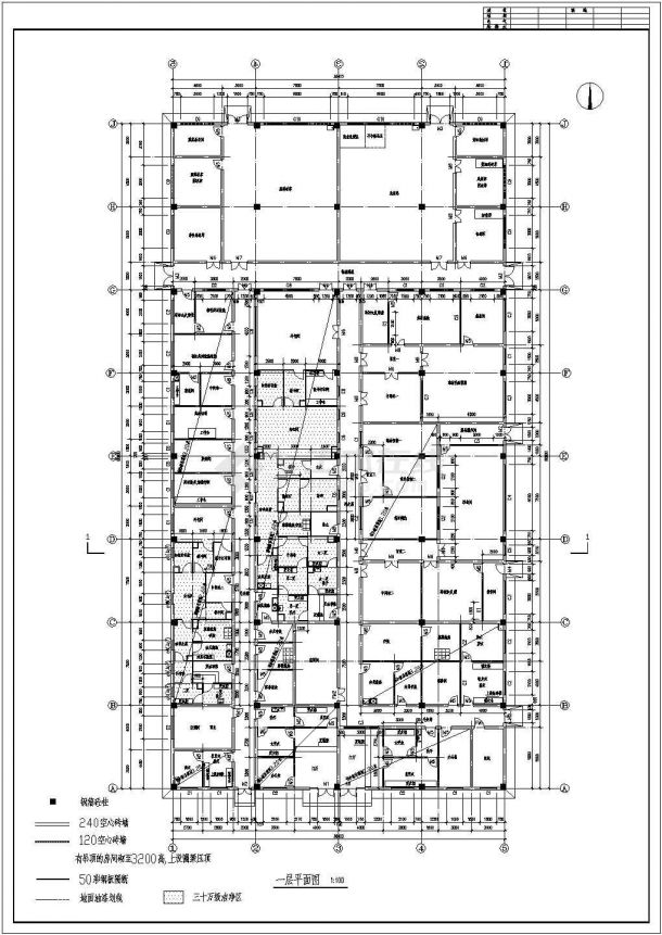 某地单层框架结构车间建筑结构施工图-图二