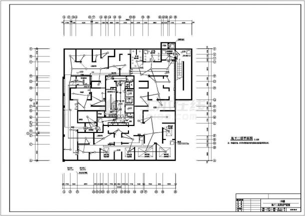 [陕西]某29110.59㎡三十三层小区住宅楼电气全套施工图纸（含电气计算书）-图一
