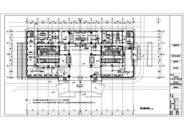 [山西]146282.91㎡三十二层大型办公楼电气全套施工图纸（含楼宇自控系统）-图一