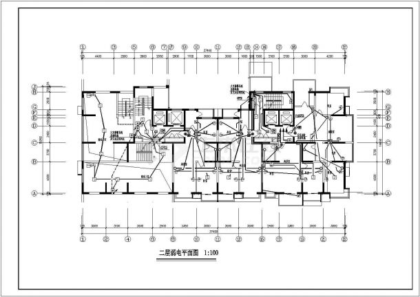 十八层住宅楼全套电气设计施工图纸-图一