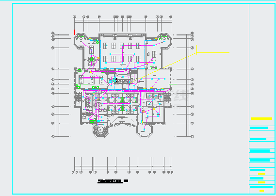 [北京]某5198.94㎡大型城市四层综合楼电气施工图纸（三级负荷）-图二