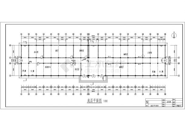 忻州某六层行政楼设计全套cad图纸（含施工设计说明）-图一
