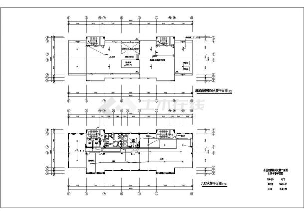 【安徽】某公安局九层科技大楼电气设计施工图-图一