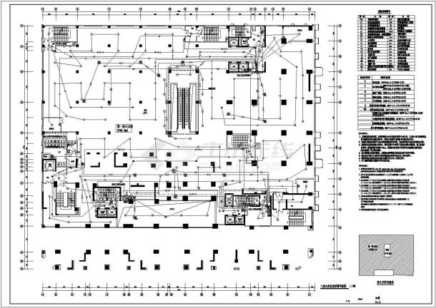 【上海】二十八层商业住宅综合楼全套电气施工图纸-图二