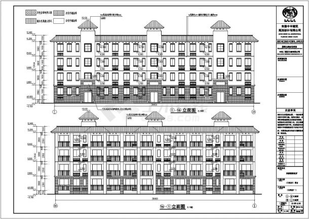 简易实用型四层公寓楼建筑设计施工图-图二