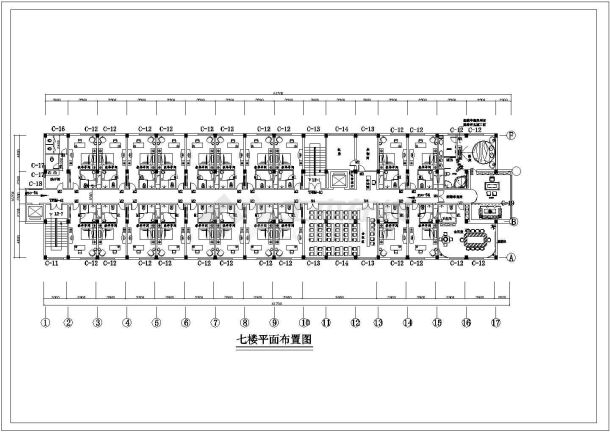 某地亚洲酒店室内装修施工设计图纸-图二