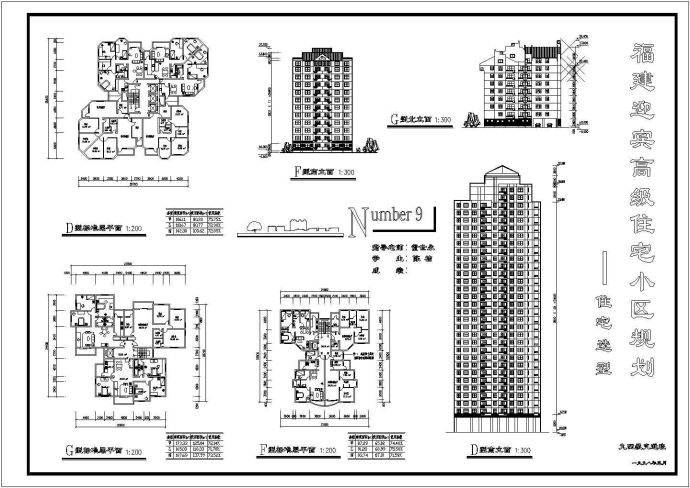 某市高级住宅小区规划建筑设计施工图_图1