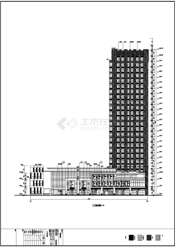 【江苏】65000㎡二十四层综合办公楼全套电气施工图纸-图一
