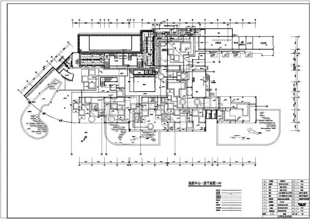 五层洗浴中心商业楼给排水设计图纸-图二