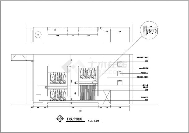 某地小型服饰店面室内装修设计施工图-图一