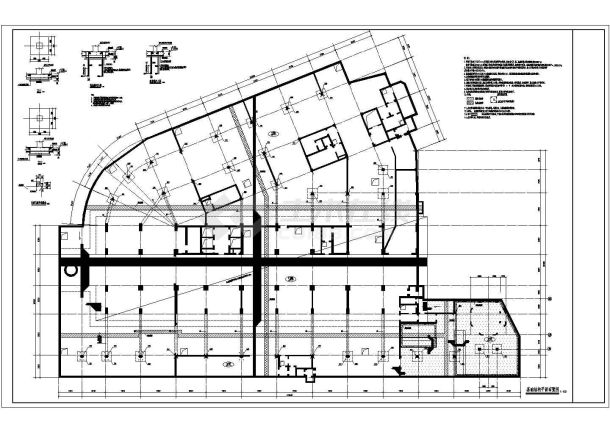 某三十二层框剪结构商住楼结构设计施工图-图一